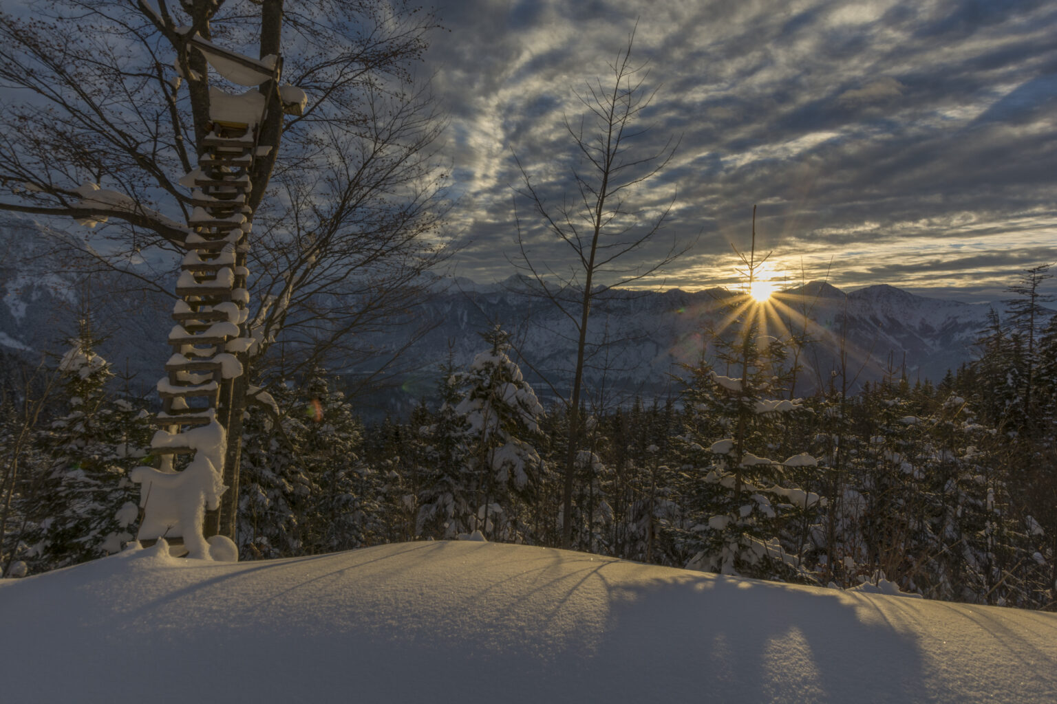 Bad Goisern Sonnenuntergang Winter Foto Rudikainphotografie